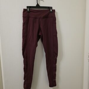 Senita Athletics Maroon Leggings